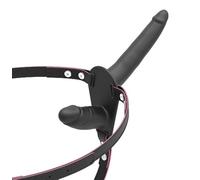 TRQOYTU Dildo Con Cinturino Doppio Cinturino Regolabile Su Entrambi I Lati Con Imbracatura Pantaloni Con Dildo Portatili Penetrazione Femminile Set Di Giocattoli Sessuali for Lesbiche