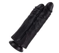 TRQOYTU Dildo Doppio Dilos Doppia Testa Pene Realistico - Dildo Realistico Super Lungo E Morbido XXL Con Ventosa Replica Del Pene Enormi Falli Real Dong Giocattolo Sessuale