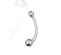 TRQOYTU Dildo Doppio In Acciaio Inossidabile Con Palline Per Massaggio Alla Prostata Plug Anale In Metallo Plug Anale Vagina Palline Anali Stimolatore Del Punto G Masturbatore Giocattolo