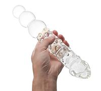 TRQOYTU Dildo Plug Anale Falli Anali Palline Anali Prostata Anale Massaggio Punto G Plug In Vetro - Pene Super Grande Plug Anale A Doppia Testa Palline Anali Masturbazione Stimolatore SM Giocattolo