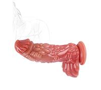 TRQOYTU Dildo Realistico Butt Plug Con Forte Ventosa Curvo Dildo Lungo Pene Eteromorfo Plug Anale Vero Replica Del Pene Giocattolo Sessuale Per Donne Uomini
