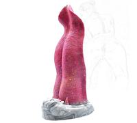 TRQOYTU Dildo Realistico Con Forte Ventosa Dildo A Forma Di Lingua Stimolazione Del Punto G Del Clitoride Plug Anale In Silicone Fantasy Animale Mostro Grande Spesso Giocattolo Sessuale Estremo