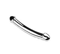 TRQOYTU Doppio Dildo In Acciaio Inossidabile 304, Doppio Plug Anale, Massaggiatore Prostatico Anale, Dildo Per Adulti, Utilizzabile Da Entrambi I Sessi, Stimolazione Calda E Fredda, Liscio E Sicuro