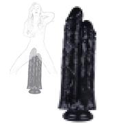 TRQOYTU Doppio Dilo Realistico Pene In Silicone A Doppia Testa Con Ventosa Punto G E Massaggio Prostatico Masturbazione Giocattolo Sessuale Per Donne Uomini E Coppie