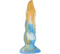 TRQOYTU Falli Realistici Tentacolo Di Polpo In Silicone Liquido, Grosso Dildo Mostruoso, Giocattolo Sessuale Fantasy In Silicone, Dildo Anale Da 18 Cm Con Funzione Butt Plug Per Uomini, Donne