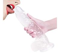 TRQOYTU Fallo Anale Xxl Fallo Gigante Disponibile In Sette Colori, 26 Cm X 5 Cm Di Larghezza, Con Vene Realistiche E Testicoli Ipertrofici, Replica Del Vero Pene Vero Dong, Sex Toy