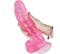 TRQOYTU Fallo Anale Xxl Fallo Gigante Disponibile In Sette Colori, 26 Cm X 5 Cm Di Larghezza, Con Vene Realistiche E Testicoli Ipertrofici, Replica Del Vero Pene Vero Dong, Sex Toy