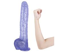 TRQOYTU Fallo Gigante XXL Fallo Anale Con Potente Ventosa, Vero Dong Da 7 Cm Di Diametro, Con Vene Realistiche E Testicoli Ipertrofici, Adatto A Giocatori Di Fascia Alta