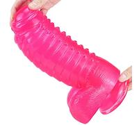 TRQOYTU Fallo Realistico Da 2,4 Kg Con Forte Ventosa, Vibratore Anale Da 30 Cm, Mostruoso In Silicone, Anale, Replica Morbida Del Pene Con Nodo Spesso, Giocattolo