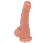 TRQOYTU Fallo Realistico In Prepuzio Rimovibile E Silicone Liquido, Forte Ventosa Per Stabilità, Doppio Piacere Dell'ano E Della Vagina, Replica Fedele Della Forma Del Pene, Sex Toy.