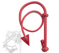 TRQOYTU Frusta Da Frusta Erotica Flogger In Pelle Lunga 140 Cm Fruste SM Bondage Raccolto Da Equitazione Con Anello Appeso Accessori Erotici Giochi Di Sesso Per Adulti Fetish Sex Toys Per Coppie