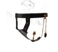 TRQOYTU Gabbia Di Castità Pantaloni Di Castità Cintura Di Castità Con Plug Anale Dildo Anale Pene Fetish Estremo Bondage Gabbia Di Castità Gabbia Di Castità Dispositivo Di Castità BDSM Giocattolo