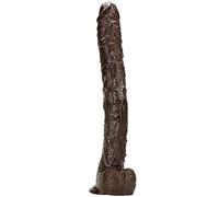 TRQOYTU Gigante Da 43 Cm Realistico Con Ventosa Replica Del Pene Vero Dong Con Vene Vere E Testicoli Sporgenti Plug Anale Con Spinta Anale Sovradimensionato Giocattolo Sessuale.