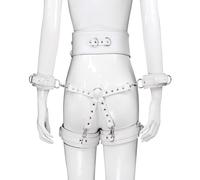 TRQOYTU Giocattoli BDSM Polsini Per Cosce E Mani Restrizioni In Pelle Sessuale Restrizioni Bondage Set Manette SM Set Restrizioni Per Letto Restrizioni Per Caviglie Manette BDSM Restrizioni