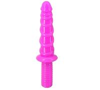 TRQOYTU Grande Plug Anale Con Dildo Con Manico Lungo - Plug Anale Con Filo Perline Anali Plug Per Massaggio Punto G Masturbatori Di Piacere Ano Giocattolo Sessuale Per Uomini E Donne (Rosa)