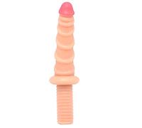 TRQOYTU Grande Plug Anale Con Dildo Con Manico Lungo - Plug Anale Con Filo Perline Anali Plug Per Massaggio Punto G Masturbatori Di Piacere Ano Giocattolo Sessuale Per Uomini E Donne (Rosa)