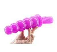 TRQOYTU Grandi Perle Anali Flessibile Dildo Anale Plug Anale Butt Plug Con Manico Dilatatore Ano Prostata Punto G Simulazione Masturbazione In PVC Giocattolo Sessuale Per Uomini Donne Coppie