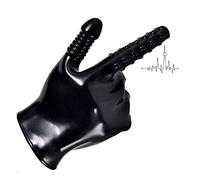 TRQOYTU Guanto Da Masturbazione, Guanti, Giocattolo Erotico Vibratore Da Dito Per Donne E Uomini, Copri Dita, Bastoncini Per Massaggio Anale Del Punto G, Vibratore Da Dito, Viola