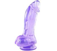 TRQOYTU Il Dildo Realistico Da 18 Cm, Il Potente Design A Ventosa, Il Disegno Unico Delle Vene E La Forma Realistica Del Glande Assicurano Un Meraviglioso Sex Toy Con Piacere Sessuale