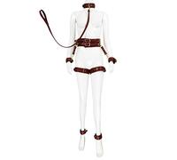TRQOYTU Kit Bondage Sessuale BDSM Per Tutto Il Corpo Con Manette E Polsini Alla Caviglia, Cintura E Colletto, Polsini Per Le Cosce, Set Bondage, Set Bondage SM, Giocattoli Erotici Estremi Per Coppie