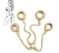 TRQOYTU Manette Bondage, Manette, Polsini Per Caviglie, Restrizioni Per Il Letto, Cinghie Di Ritenuta BDSM, Giocattoli Sessuali Erotici Regolabili SM Per Donne, Uomini E Coppie