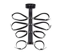 TRQOYTU Manette Braccio Polsini Collare Letto Sesso Donne SM Manette Collo Restrizioni Set Manette In Pelle Collare BDSM Schiavo Flirtare Giocattolo Del Sesso Coppia Adulto Estremo