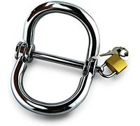 TRQOYTU Manette Per Schiavi Bondage In Metallo, Manette Sessuali In Acciaio Inossidabile Di Ritenuta Vincolante Schiavi Fetish Con Serratura Giocattoli Sessuali Per Adulti Per Uomini, Donne E Coppie