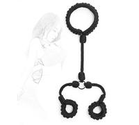 TRQOYTU Manette SM Bondage Manette Con Collare Regolabile SM Manette Bondage Set BDSM Corda Set Di Restrizioni Manette Giocattolo Erotico Per Coppie