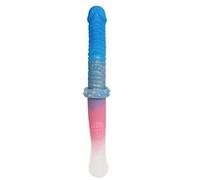 TRQOYTU Monster Dildo Doppio Dilos Silicone Liquido Doppia Testa Dildo Flessibile Plug Anale Butt Plug Perline Anali Vagina Prostata Massaggiatore Masturbazione Giocattolo Sessuale Per Uomini Donne