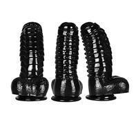 TRQOYTU Monster Dilos Plug Anale Dildo Spesso Plug Anale In PVC Dilatatore Ano Con Ventosa Grande Massaggiatore Prostatico Vaginale Masturbazione Giocattolo Sessuale Per Uomini Donne Principianti
