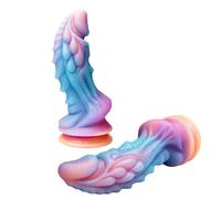 TRQOYTU Nuovo Dragone Luminoso Con Ventosa, XXL Alieno Fantasy Anale Dildo Morbido Silicone Dildo Mostruoso Giocattolo Del Sesso Per Donne Uomini Vibratori Anali Giocattoli Erotici Da Uomo