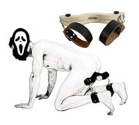 TRQOYTU Oak Clip Per Scroto Polsini Alla Caviglia In Vera Pelle Set Bondage - Barella Per Testicoli CBT Tortura Giocattolo Sessuale SM Pressa A Sfera Morsetto A Sfera Spremiagrumi Restrizioni