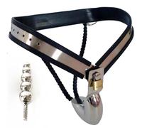 TRQOYTU Pantaloni Di Castità Regolabili E Rimovibili In Acciaio Inossidabile Con Plug Anale, Innovativo Cinturone Di Castità Maschile E Dispositivo Di Stimolazione, Per Un'esperienza Erotica E Di