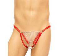 TRQOYTU Perizoma Da Uomo Sexy In Rete, Anello Per Il Pene, Perizoma Sportivo, Perizoma In Pizzo Glitterato, Perizoma Fetish, Bondage, Mutande Traspiranti, Slip, Giocattolo Sessuale Per Uomo