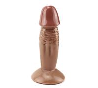 TRQOYTU Piccolo Vibratore Realistico - Dildo Anale Deluxe Replica Del Pene Morbido E Vellutato Con Ventosa Super Forte Giocattolo Sessuale Per Principianti Per Donne Per Climax Anali E Vaginali