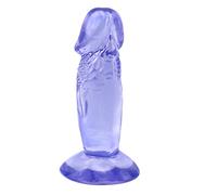 TRQOYTU Piccolo Vibratore Realistico - Dildo Anale Deluxe Replica Del Pene Morbido E Vellutato Con Ventosa Super Forte Giocattolo Sessuale Per Principianti Per Donne Per Climax Anali E Vaginali