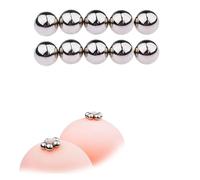 TRQOYTU Pinza Magnetica Forte Da 10 Mm Per Capezzoli E Labbra Vaginali, Set Di Pinze Per Capezzoli, Pinze Per Capezzoli Senza Foratura, Sfere Per Capezzoli, Aumento Del Piacere Sessuale, Sfere