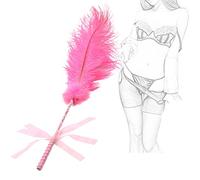 TRQOYTU Piuma Solleticatore Sesso Erotico Fustigatore Frusta Amore Piuma Clitoride Frusta Bondage Sculacciata Schiaffo Paddle Letto Restrizioni Gioco Di Ruolo Erotico Flirtare Solletico Giocattolo