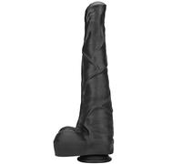 TRQOYTU Plug Anale Fallo Realistico 38,5 Cm Fallo Gigante Con Forte Ventosa Pene Animale Con Vene Testicoli Fallo XXL Flessibile Fallo Per Cavalli Fallo Anale Stimolazione Del Punto G Giocattolo