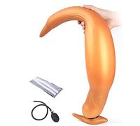 TRQOYTU Plug Anale Gonfiabile Con Pompa Silicone Morbido Fallo Anale Cavo Dilatatore Ano Prostata Vagina Masturbatori Giocattolo Sessuale Per Uomini Donne