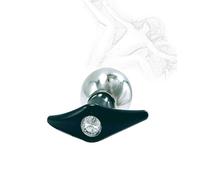 TRQOYTU Plug Anale In Metallo Fetish Buttpluck Masturbazione Bondage Con Cristallo Diamante Espansore Del Punto G Della Vagina Stimolatore Dell'orgasmo