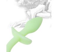 TRQOYTU Plug Anale In Silicone Con Coda Di Cane Plug Anale Luminoso Con Coda Di Cane Gioco Di Ruolo Massaggio Alla Prostata Cosplay Espansore Anale Gioco Per Animali Domestici Bondage