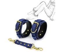 TRQOYTU Polsini Alla Caviglia Bondage Restrizioni Per I Piedi In Pelle Con Catena SM Restrizioni Per Letto Gioco Di Ruolo Schiavo Flirtare Fetish Sex Toys Per Coppie Principianti