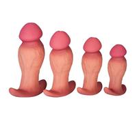 TRQOYTU Realistico Vibratore In Silicone Ancoraggio Butt Plug Trainer Anale Donne Punto G Stimolatore Vaginale Masturbazione Pene Giocattolo Del Sesso Uomo Donna