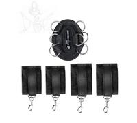 TRQOYTU Restrizioni Per Letto Premium Plush Exclusive Moschettone Restrizioni Per Letto Set Di Schiavitù Restrizioni Set Per Sesso Set Di Schiavitù Restrizioni Per Caviglia Manette Letto Per Sesso