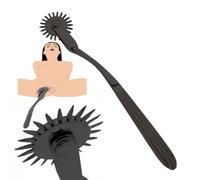TRQOYTU Ruota Nervosa Ruota Dell'ago Solletico Piuma Del Sesso Flirtare Per Coppia Ruote Nervose Squisite Ruota Nervosa Dopo Il Rullo Dell'ago Giocattolo Del Sesso Donna