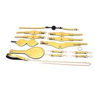 TRQOYTU Set BDSM Restrizioni E Catene, Set Bondage Da 6 Pezzi, Set Bondage Con Guinzaglio, Benda, Manette, Bavaglio, Giocattoli Sessuali Fetish SM Per Sesso Estremo Per Donne