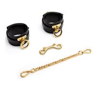 TRQOYTU Set Bondage In Pelle SM Composto Da Manette, Restrizioni, Collare, Cintura, Catena E Frusta Per Permetterti Di Godere Di Un Piacere Sessuale Unico E Lussuoso, Unisex