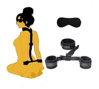 TRQOYTU Set Bondage Sessuale, Bondage BDSM, Letto King Size, Polsini Per Collo E Polsi Con Colletto Morbido Per Benda, Set Bondage Per Letto, Bondage Per Adulti, Sesso Di Coppia, Giocattoli SM