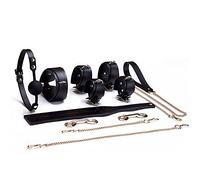 TRQOYTU Set Bondage, Set BDSM, Cinturino Bondage In Pelle Bovina Da 5 Pezzi E Set Bondage Con Manette, Bondage Orale Femminile, Giocattolo Sessuale SM Femminile, Sesso Estremo